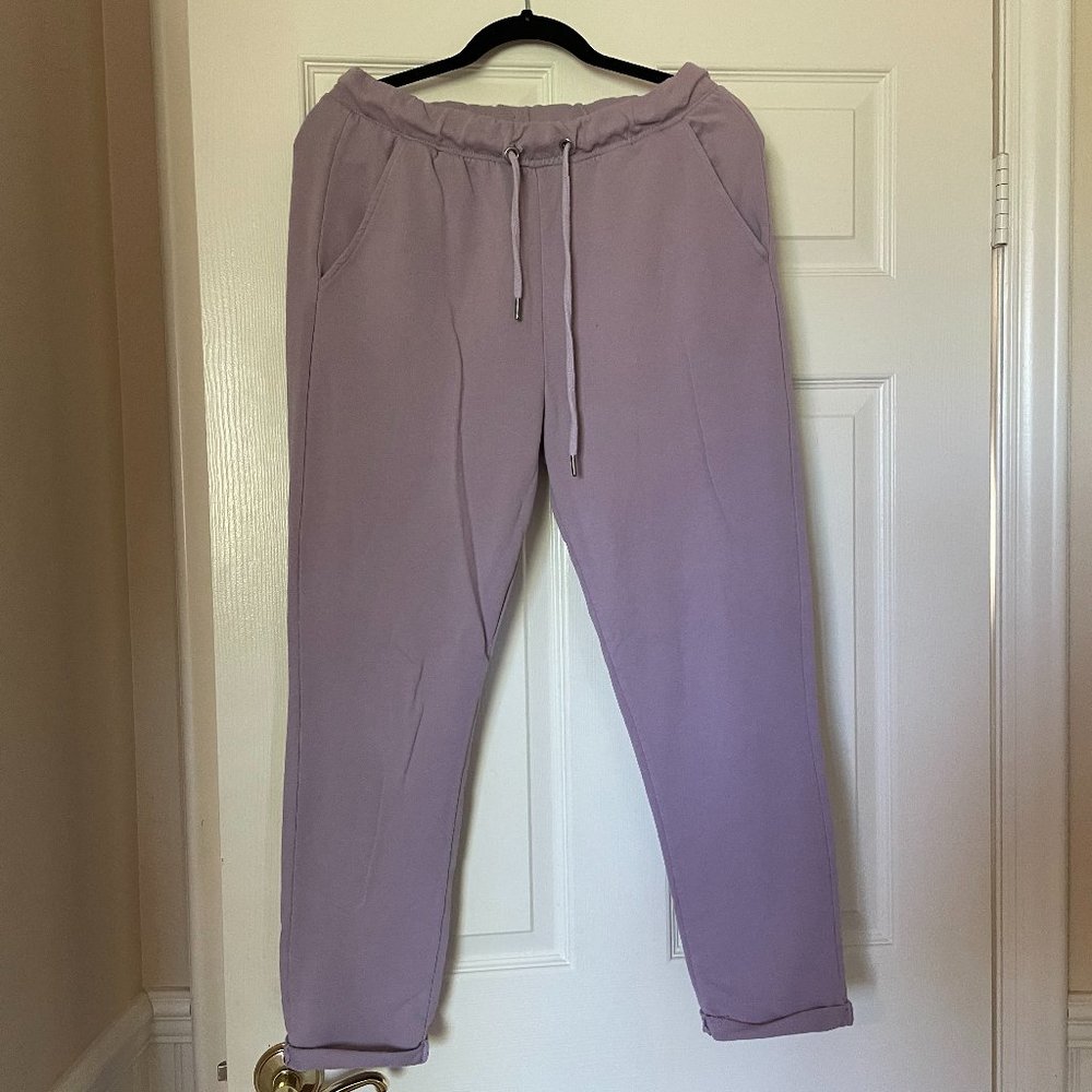 Light purple sweatpants